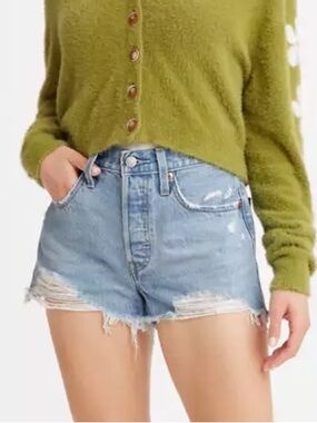 501® Original Fit High Rise Women's Shorts light wash 28